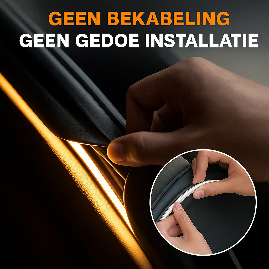 GlowTrunk⢠ā Slimme Sensor Lichtstrip voor je Kofferbak