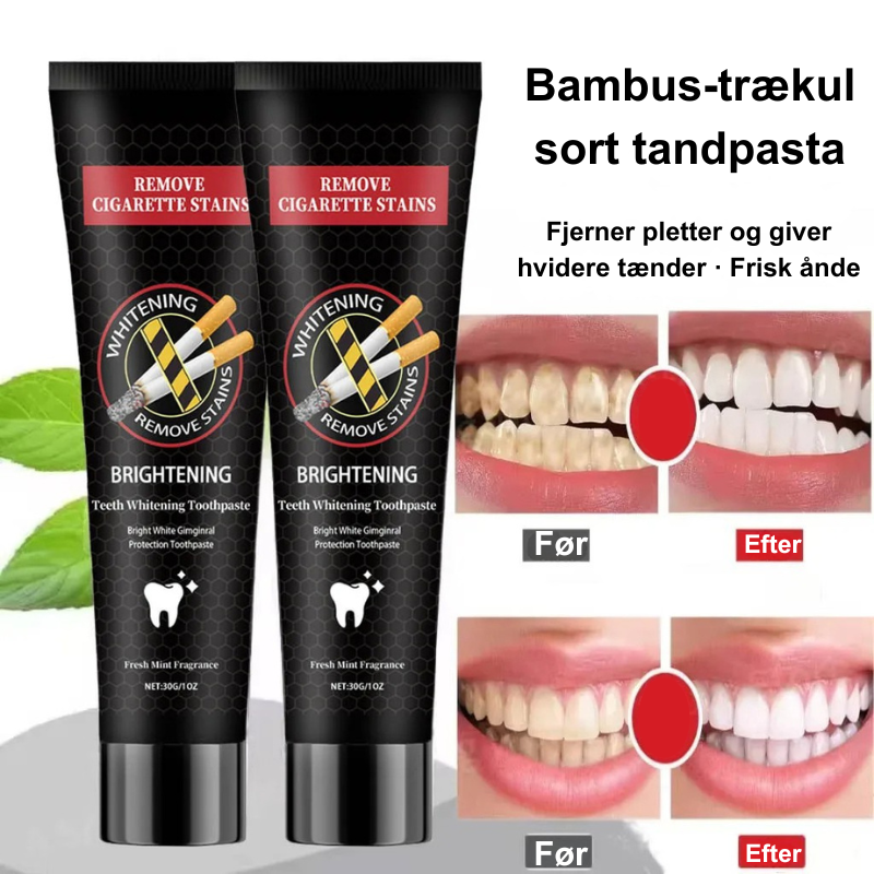 Sort tandpasta med bambuskul