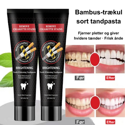 Sort tandpasta med bambuskul