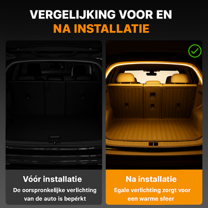 GlowTrunk™ – Slimme Sensor Lichtstrip voor je Kofferbak