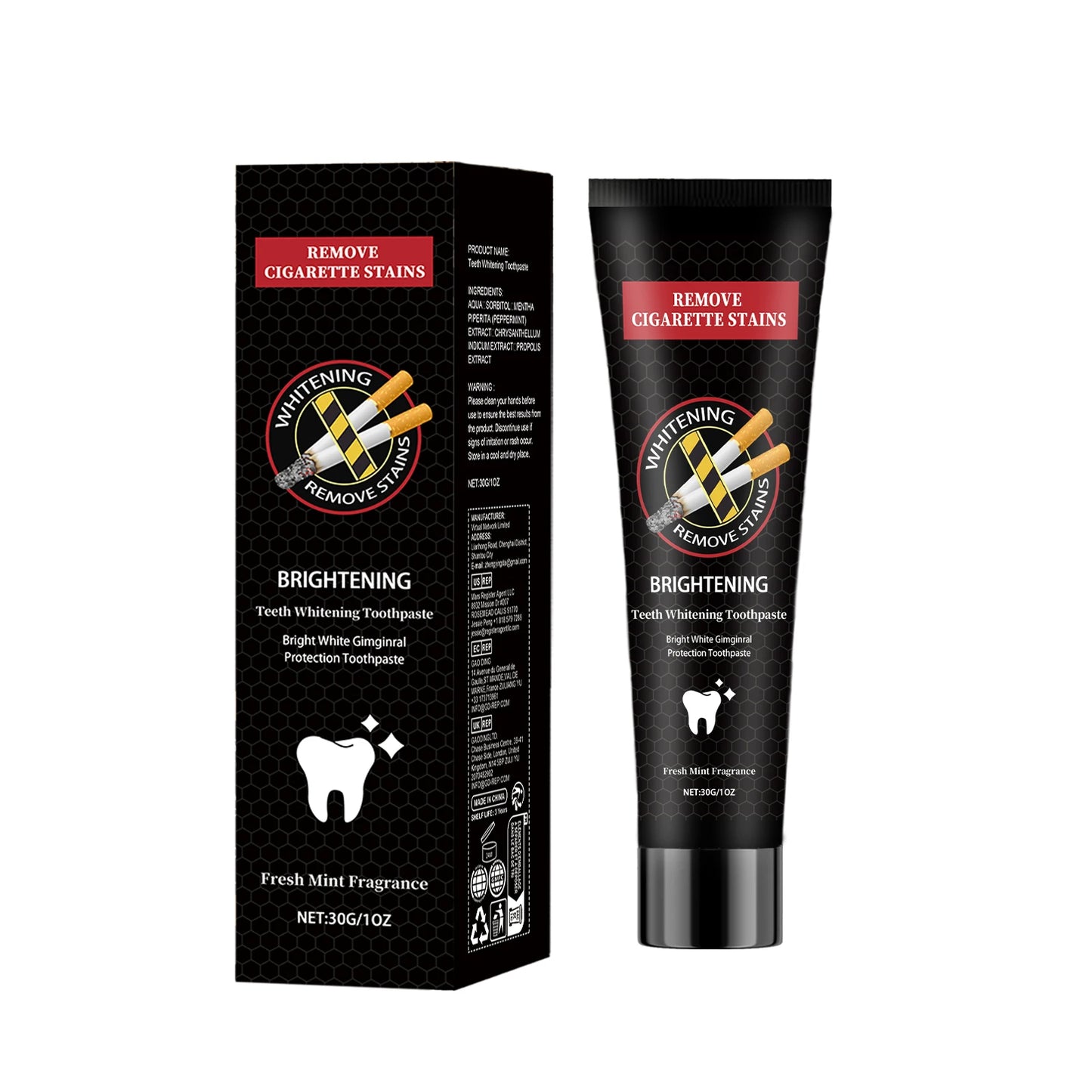 Sort tandpasta med bambuskul