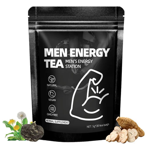 Testosteron-Stimulerende Kruidenthee voor Mannelijke Vitaliteit — Maca, Ginseng & Wolfbes (7-Dagen Routine)