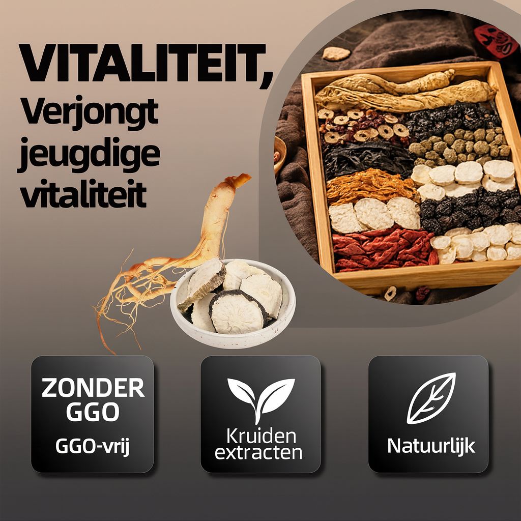Testosteron-Stimulerende Kruidenthee voor Mannelijke Vitaliteit — Maca, Ginseng & Wolfbes (7-Dagen Routine)